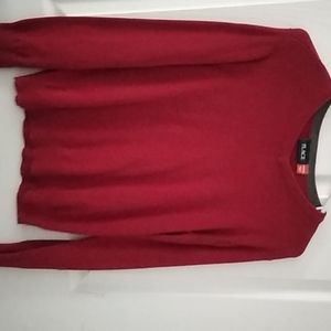 Boys red vneck sweater size 10/12